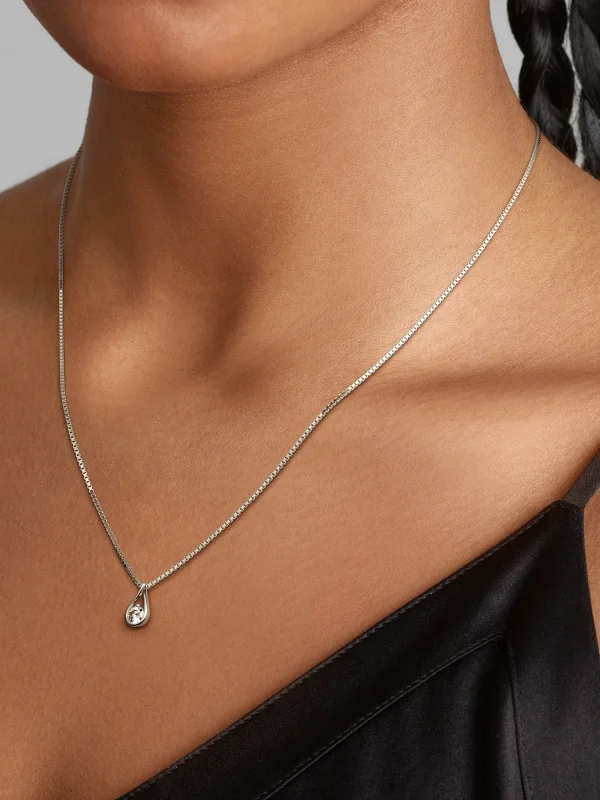 (image for) Pandora Infinite 14k White Gold Lab-grown Diamond Pendant Necklace - 352188C01 - View 2