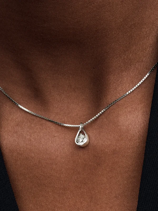 (image for) Pandora Infinite 14k White Gold Lab-grown Diamond Pendant Necklace - 352190C01 - View 2