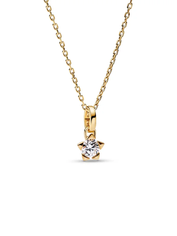 (image for) Pandora Talisman 14k Gold Lab-grown Diamond Star Pendant - 352870C01 - View 6
