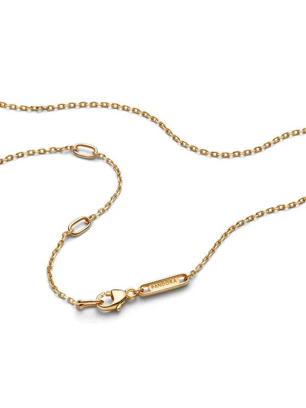 (image for) Talisman PANDORA Mom Chain 352871C00 | 14k Gold Cable… - View 3