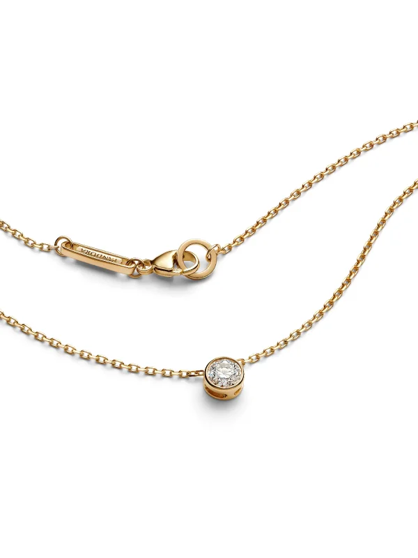 (image for) Pandora Era Bezel 14k Gold Lab-grown Diamond Pendant Necklace - 352876C01 - View 4