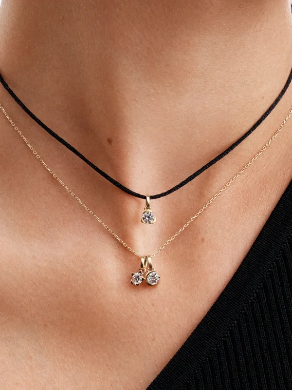 (image for) Pandora Talisman 14k Gold Lab-grown Diamond Heart Pendant - 352903C01 - View 5