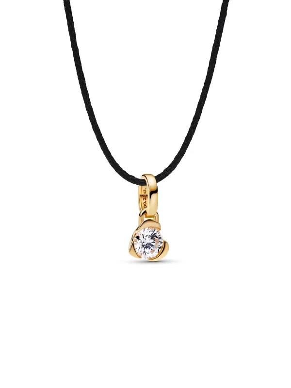(image for) Pandora Talisman 14k Gold Lab-grown Diamond Heart Pendant - 352903C01 - View 6