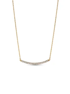 (image for) Pandora Era 14k Gold Lab-grown Diamond Pavé Bar Necklace - 353635C01
