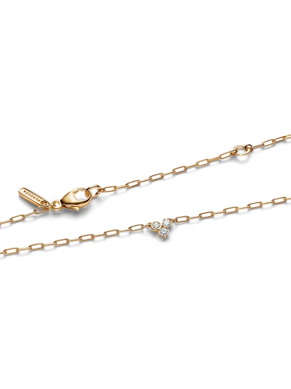 (image for) Pandora Era Lab-Grown Diamond Cluster Paperclip Chain Necklace - 353734C01 - View 6