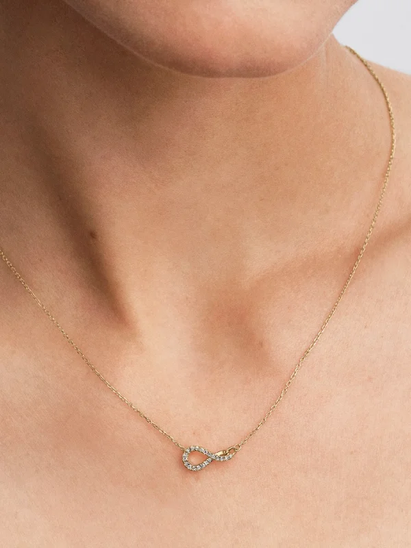 (image for) Pandora Infinite Lab-grown Diamond Pavé Pendant Necklace - 354156C01 - View 2