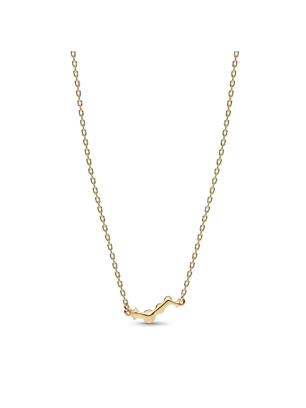 (image for) Pandora Era Lab-Grown Diamond Droplet Bar Necklace - 354441C01 - View 3