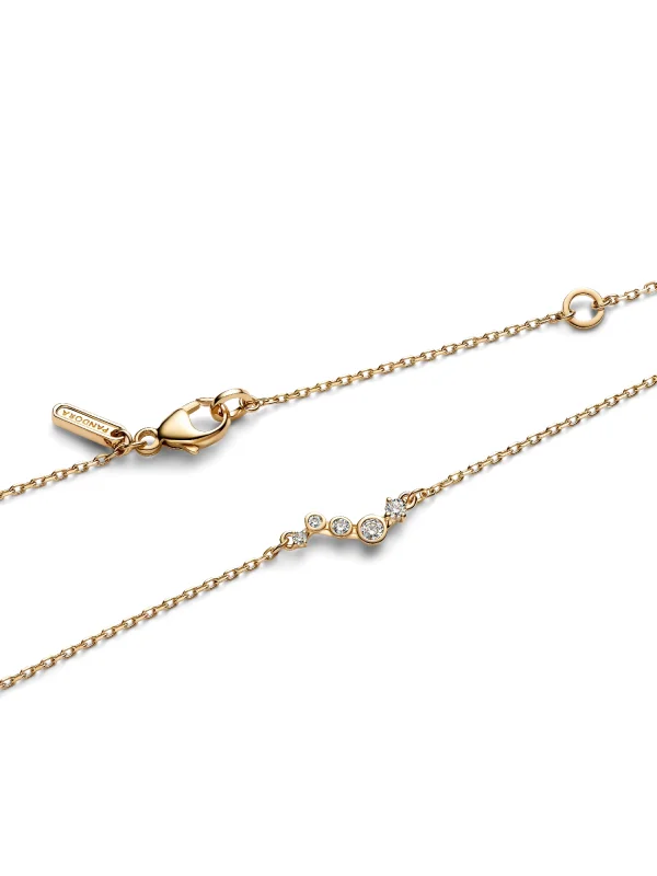 (image for) Pandora Era Lab-Grown Diamond Droplet Bar Necklace - 354441C01 - View 5
