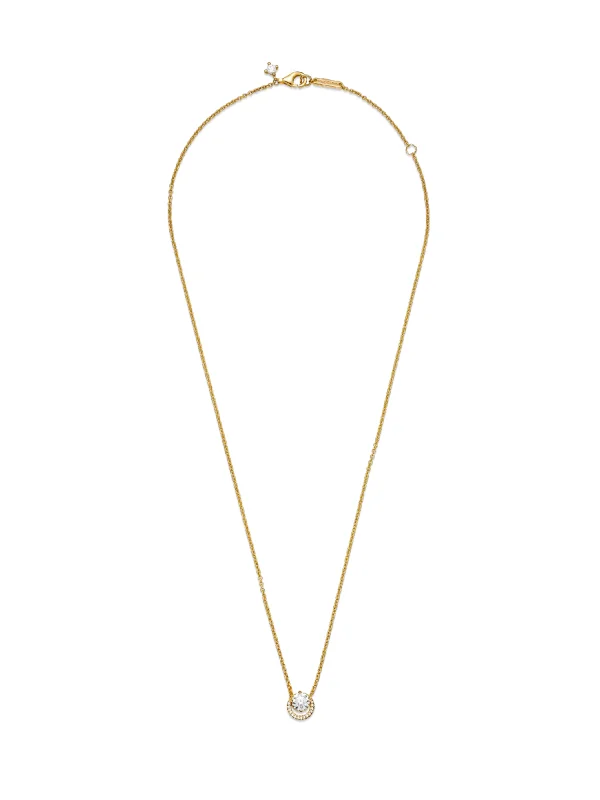 (image for) PANDORA Sparkling Collier Round & Square Pendant Necklace… - View 5