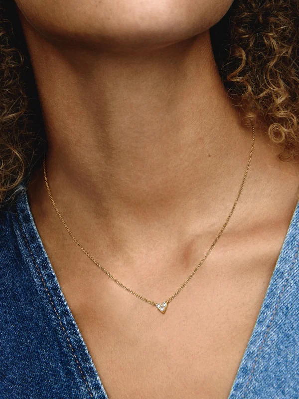 (image for) Pandora Triple Stone Heart Collier Necklace - 363014C01 - View 2