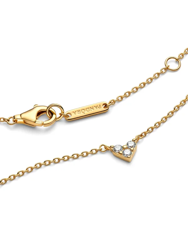 (image for) Pandora Triple Stone Heart Collier Necklace - 363014C01 - View 5