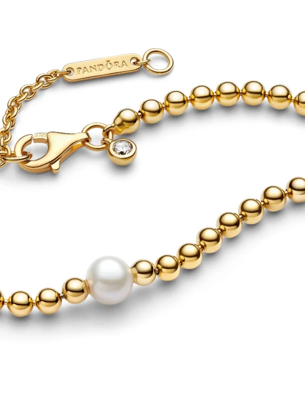 (image for) Pandora Treated Freshwater Cultured Pearl & Beads Collier Necklace - 363176C01 - View 3