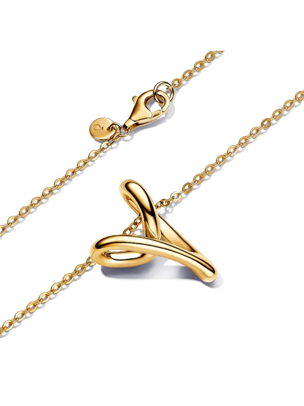 (image for) Pandora Organically Shaped Heart Pendant Necklace - 363272C00 - View 4