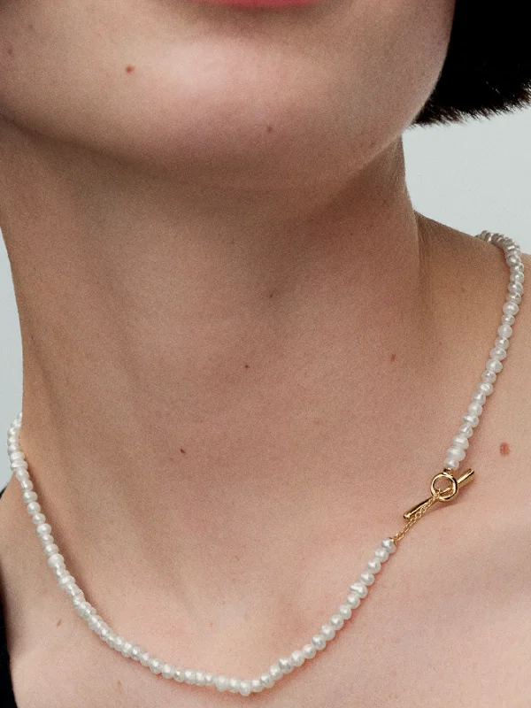 (image for) Pandora Treated Freshwater Cultured Pearls T-bar Collier Necklace - 363297C01 - View 2
