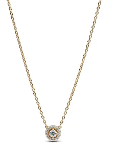 (image for) Pandora Round Pavé Halo Pendant Necklace - 363548C01