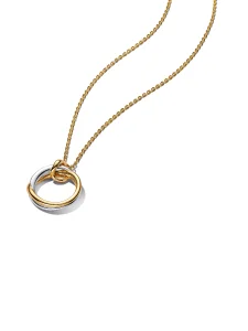 (image for) Pandora Organically Shaped Two-Tone Pendant Necklace - 363882C00