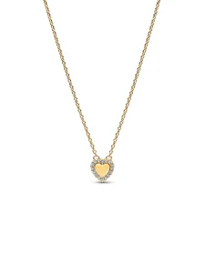 (image for) Engravable Necklace PANDORA 364364C01 Heart Halo Collier