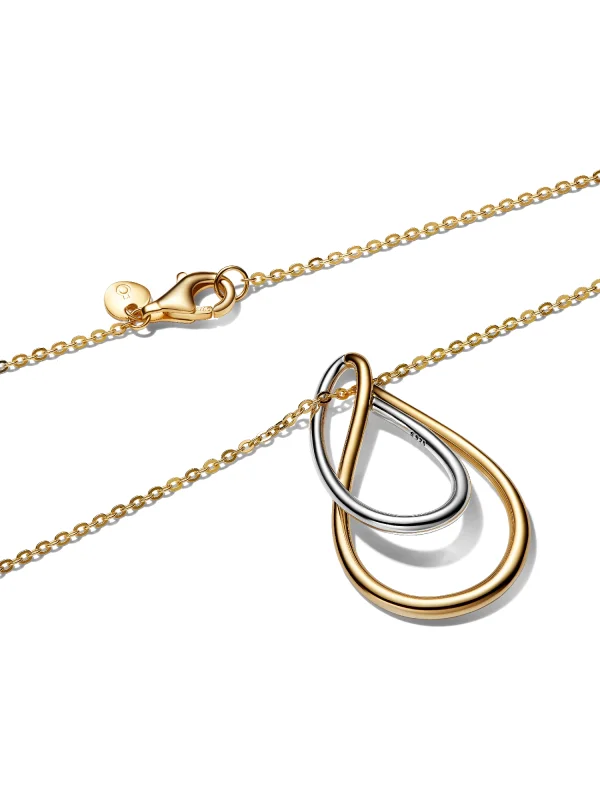 (image for) Pandora Two-Tone Double Pendant Necklace - 364668C00 - View 3