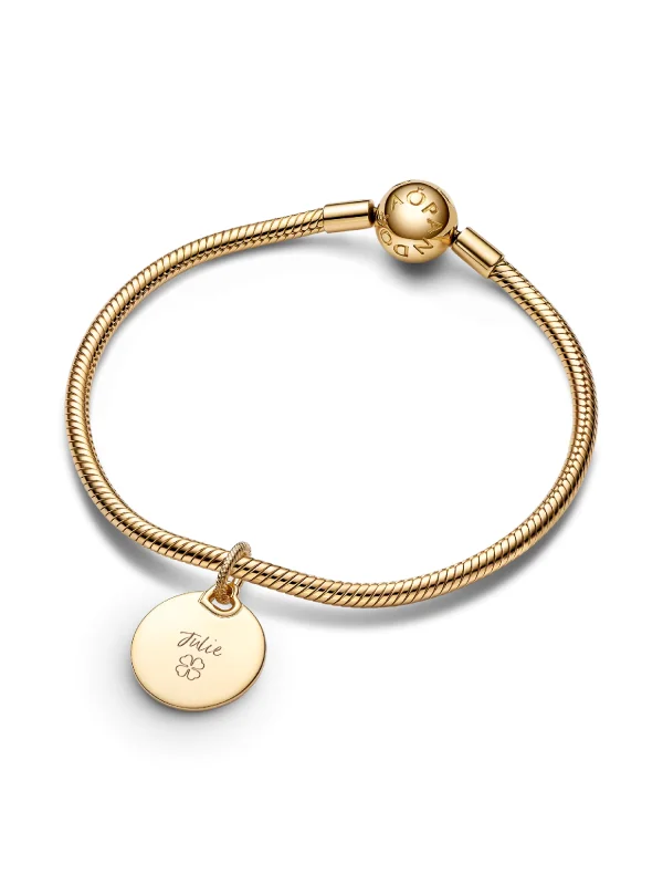 (image for) Pandora Engravable Round Tag Dangle Charm - 368610C00 - View 4