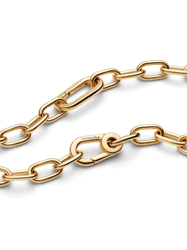 (image for) PANDORA ME Link Chain Necklace 369685C00 | 14k Gold-Plated - View 4