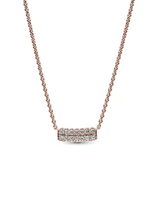 (image for) Pandora Timeless Pavé Double-row Bar Collier Necklace - 382621C01
