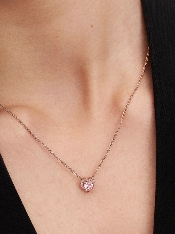 (image for) Pandora Pink Heart Collier Necklace - 388425C02 - View 2