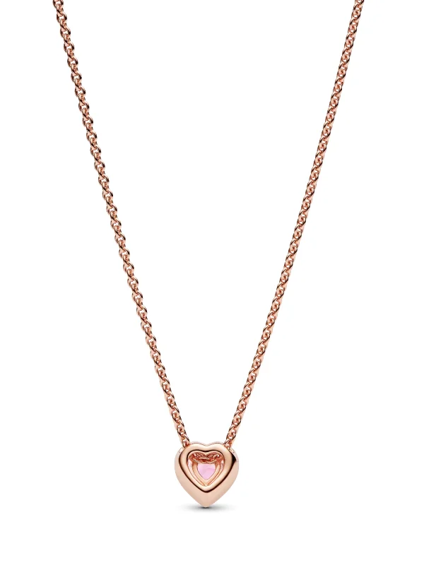 (image for) Pandora Pink Heart Collier Necklace - 388425C02 - View 4