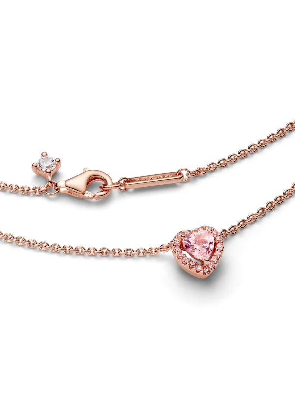 (image for) Pandora Pink Heart Collier Necklace - 388425C02 - View 5