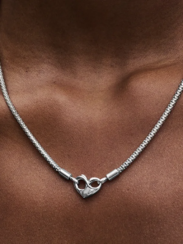 (image for) Pandora Moments Studded Chain Necklace - 392451C00 - View 2