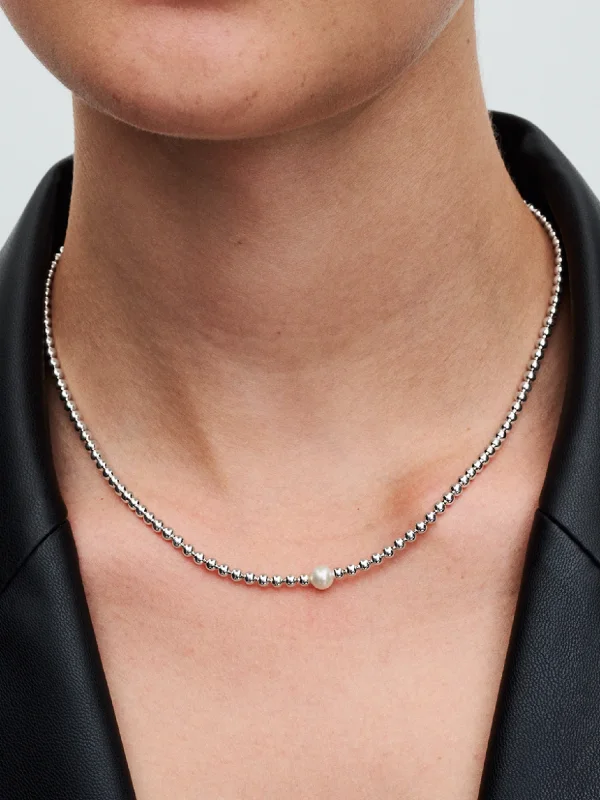 (image for) Pandora Treated Freshwater Cultured Pearl & Beads Collier Necklace - 393176C01 - View 2