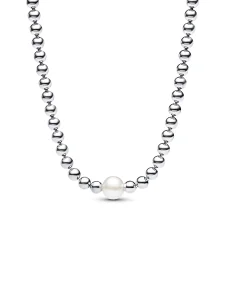 (image for) Pandora Treated Freshwater Cultured Pearl & Beads Collier Necklace - 393176C01