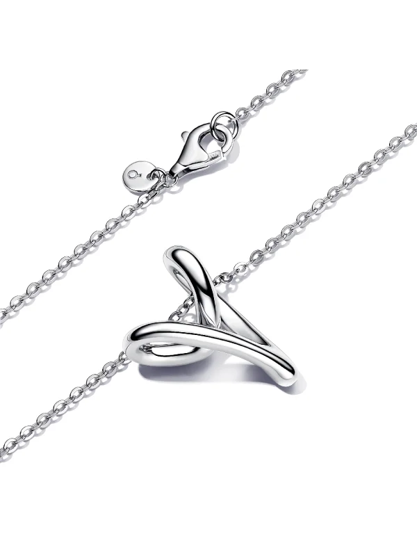 (image for) Pandora Organically Shaped Heart Pendant Necklace - 393272C00 - View 4