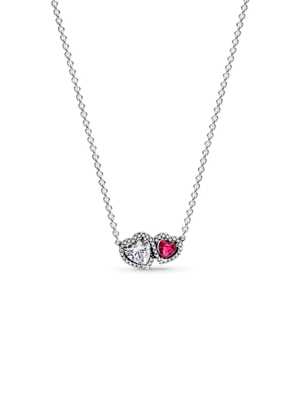 (image for) Pandora Halo Hearts Pendant Necklace - 393632C01 - View 2