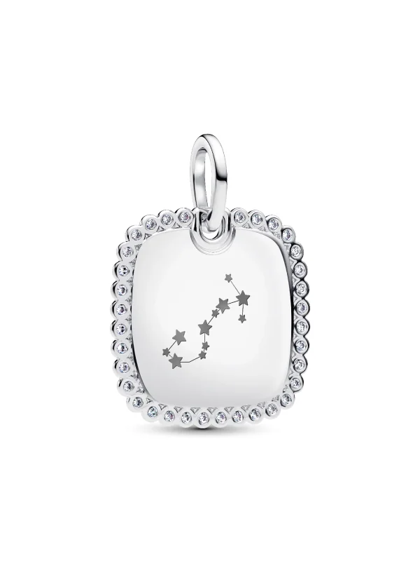 (image for) Pandora Engravable Square Tag Pendant - 394009C01 - View 4