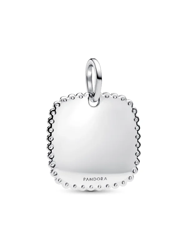 (image for) Pandora Engravable Square Tag Pendant - 394009C01 - View 7