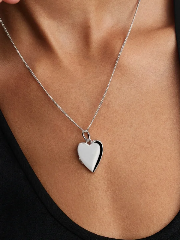 (image for) Pandora Engravable Openable Heart Tag Pendant - 394013C01 - View 2