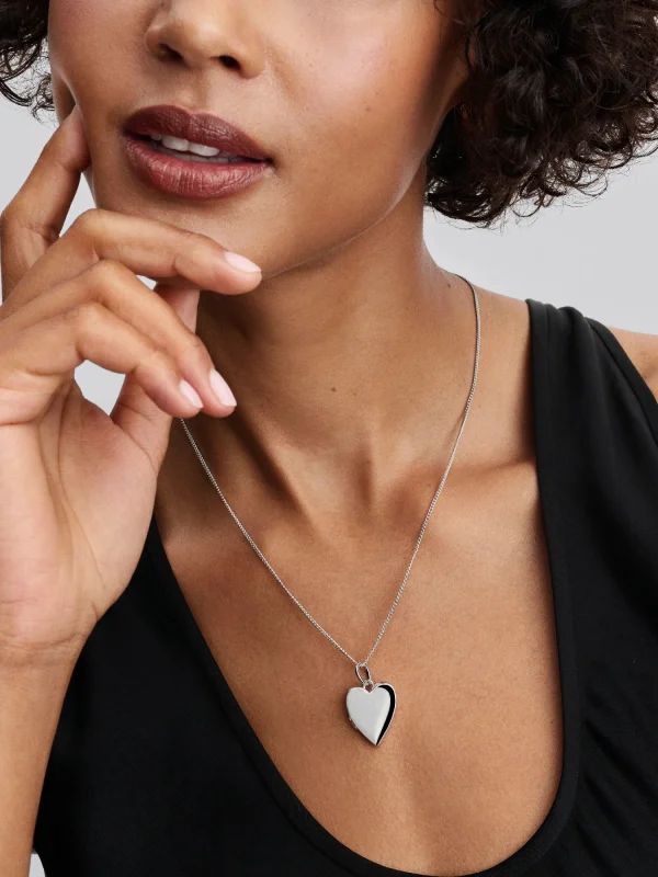 (image for) Pandora Engravable Openable Heart Tag Pendant - 394013C01 - View 3