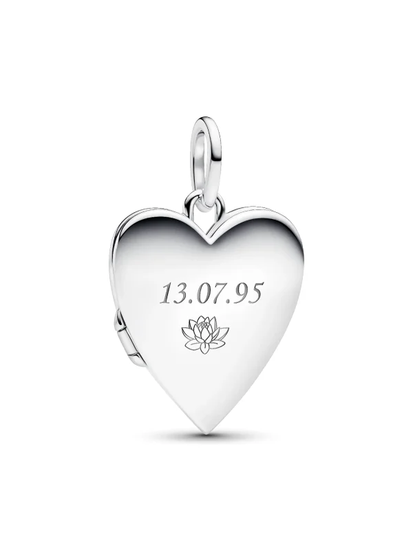 (image for) Pandora Engravable Openable Heart Tag Pendant - 394013C01 - View 4