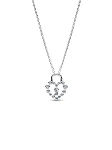 (image for) Pandora Sparkling Heart Padlock Pendant Necklace - 394416C01