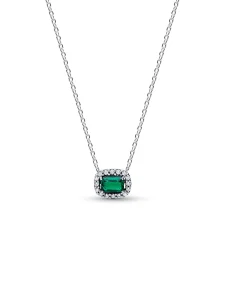 (image for) Emerald Green Necklace PANDORA 394503C01 Sterling Silver
