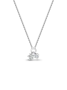 (image for) Pandora Talisman Sterling Silver Lab-Grown Diamond Heart & Star Dangle Pendant Necklace - 394572C01