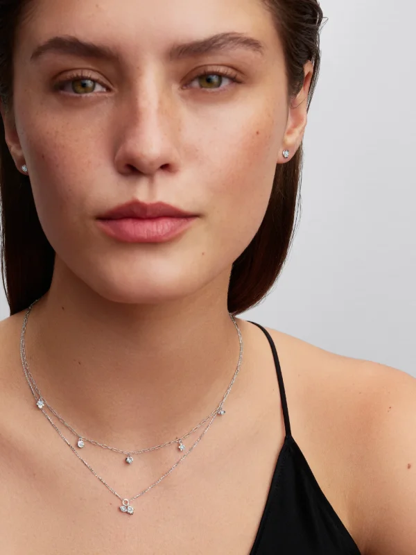 (image for) Pandora Talisman Sterling Silver Lab-Grown Diamond Evil Eye & Hamsa Hand Dangle - View 4