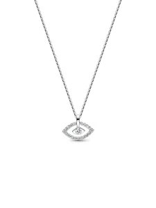 (image for) Pandora Talisman Sterling Silver Lab-Grown Diamond Evil Eye Pendant Necklace - 394589C01