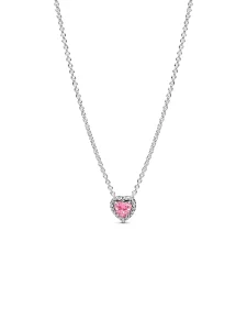 (image for) Pandora Pink Elevated Heart Necklace - 398425C02