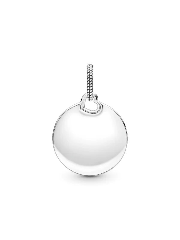 (image for) Pandora Engravable Round Tag Pendant - 398610C00 - View 4