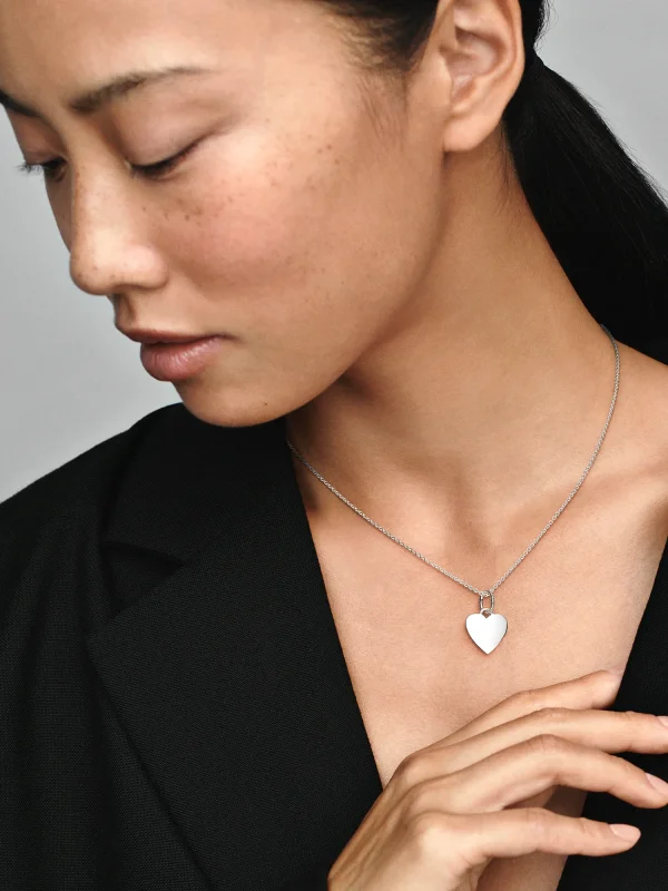 (image for) Pandora Engravable Heart Tag Pendant - 398914C00 - View 3