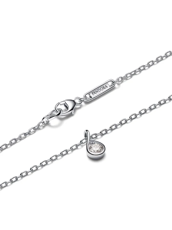 (image for) Pandora Infinite Sterling Silver Lab-grown Diamond Pendant Necklace - 399462C01 - View 4