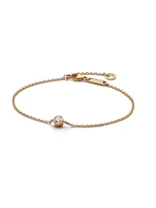 (image for) Pandora Era Bezel 14k Gold Lab-grown Diamond Chain Bracelet - 552847C01