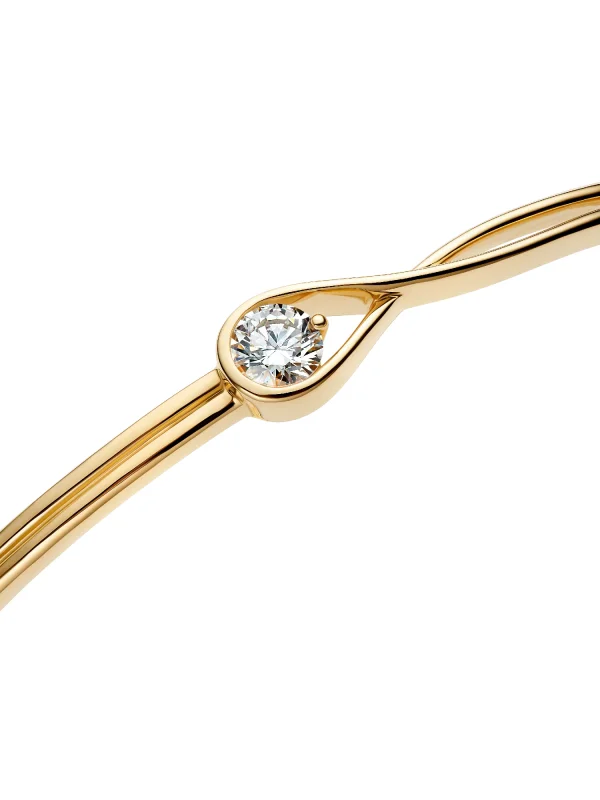 (image for) Pandora Infinite 14k Gold Lab-grown Diamond Bangle - 553221C01 - View 3