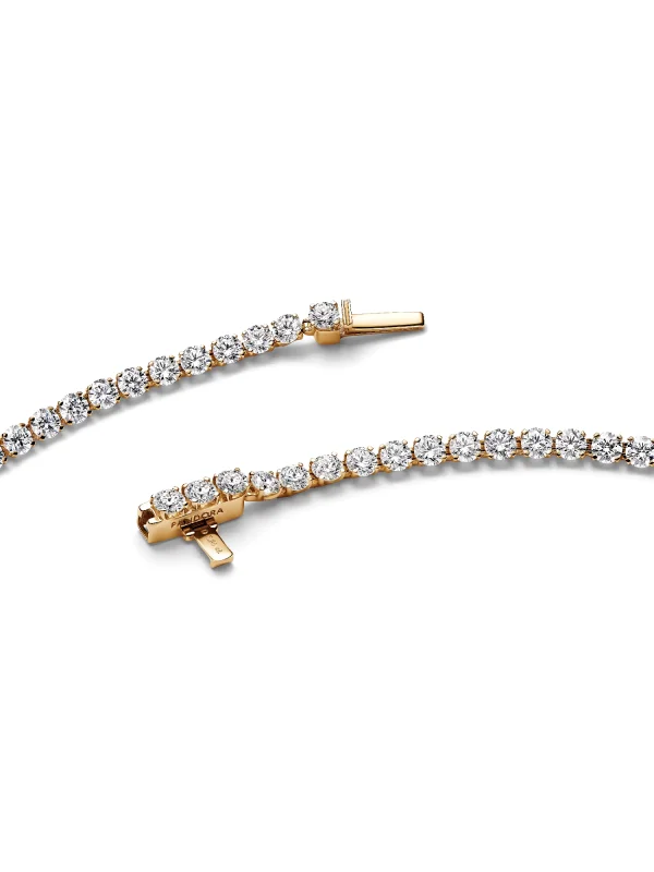 (image for) PANDORA tennis bracelet sale: Era 14k Gold Lab-grown… - View 3